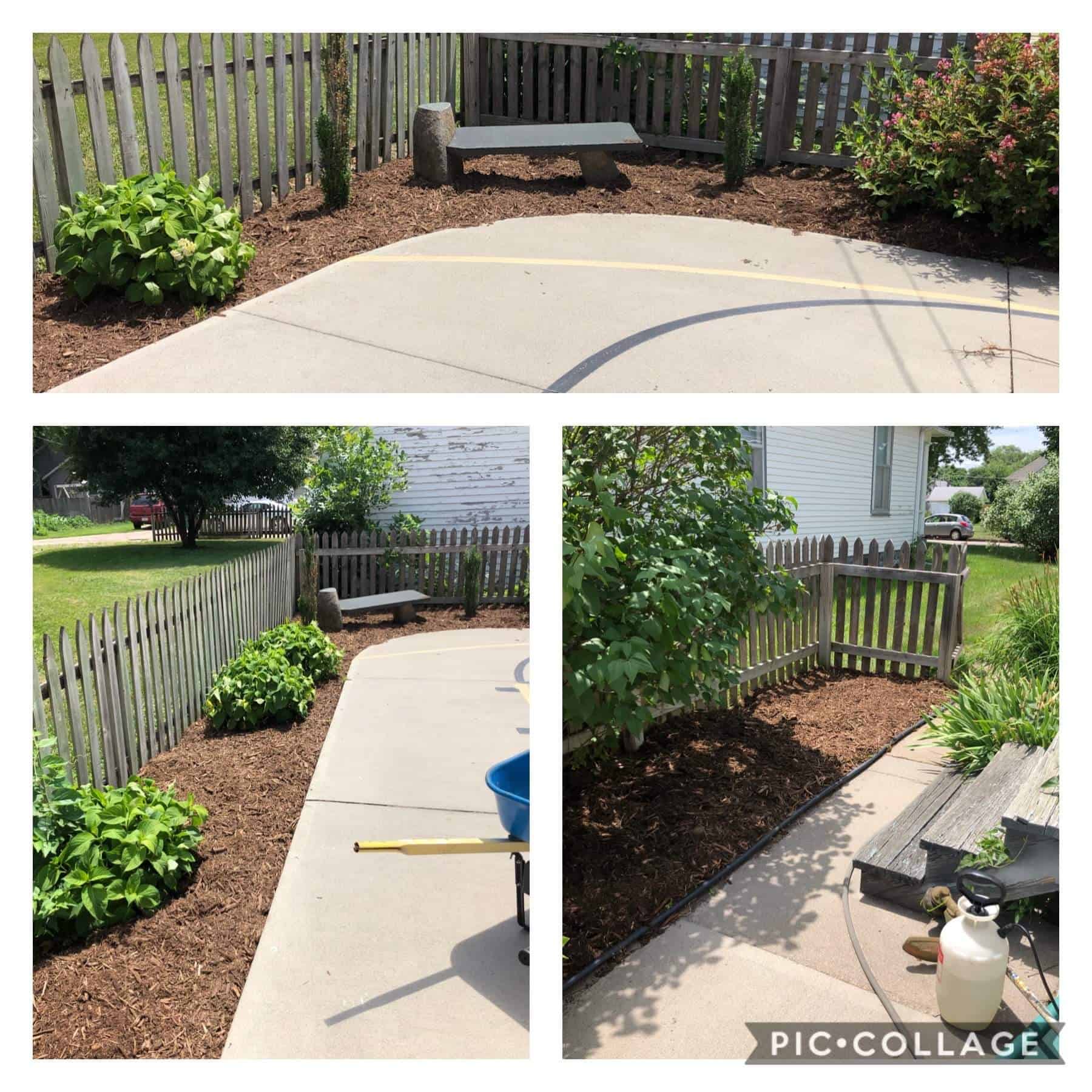 Hardscaping patio installation